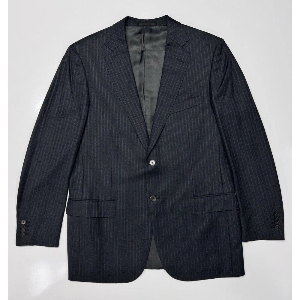 Ermenegildo Zegna Su Misura Blazer 42R IT52 Wool Pinstripe Made Italy